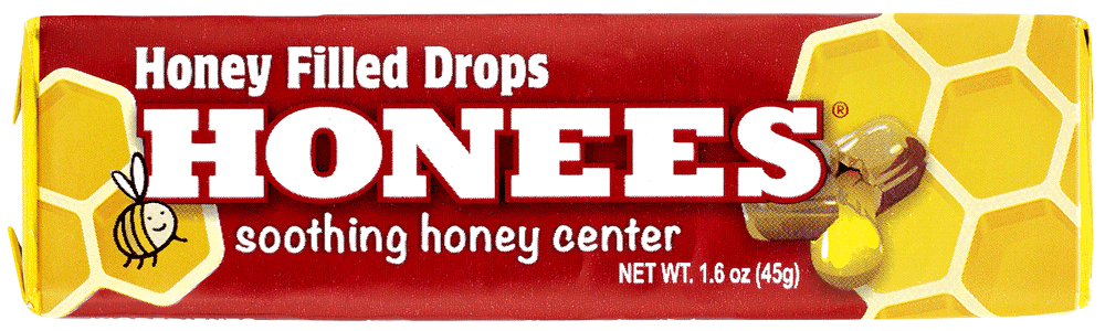 A 9-count bar of Honees™ natural cough drops