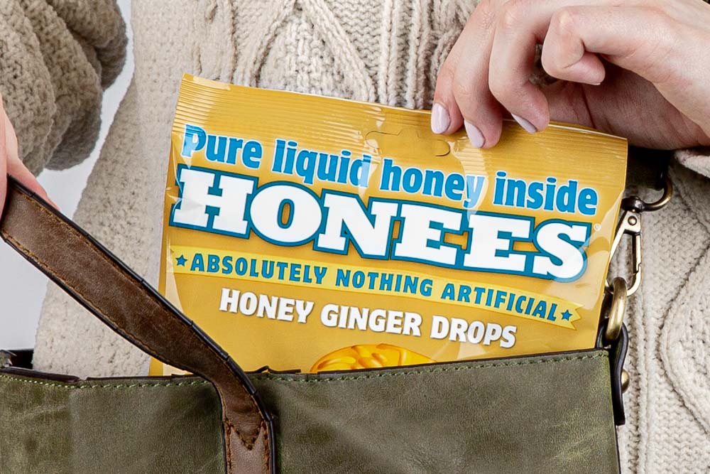 Honees Honey Ginger Drops Bag