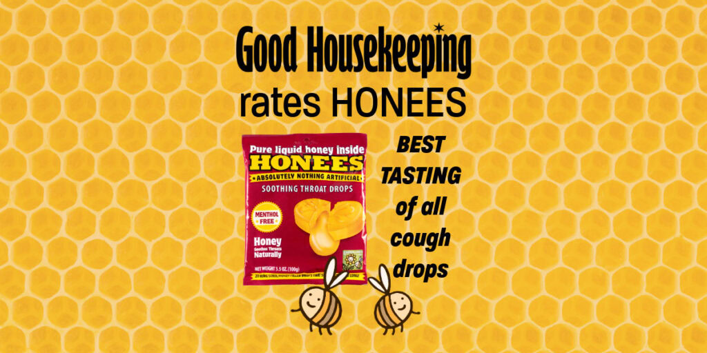 Good Housekeeping rates Honees best tasting of all cough drops